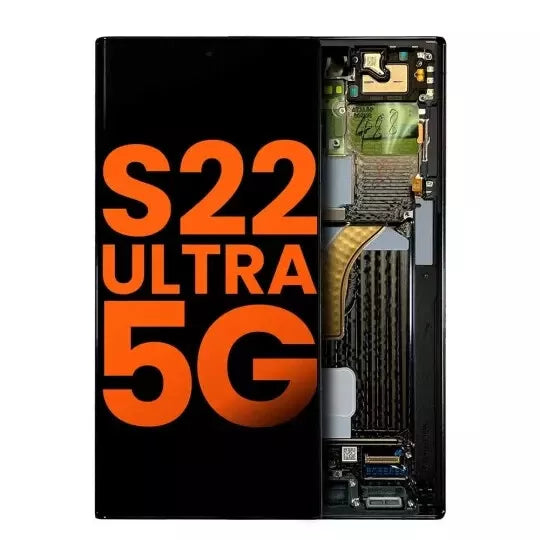 Samsung Galaxy S22 Ultra S908 Touch Screen LCD Display Digitizer Frame Wholesale