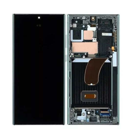 Mobile Touch Screen Display Digitizer LCD Assembly With Frame for Samsung Galaxy S23 Ultra 5G Wholesale