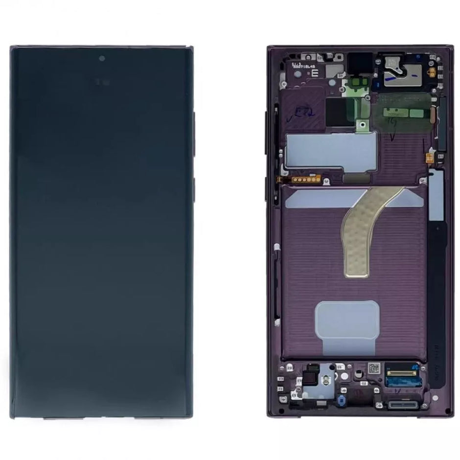 Samsung Galaxy S22 Ultra S908 Touch Screen LCD Display Digitizer Frame Wholesale