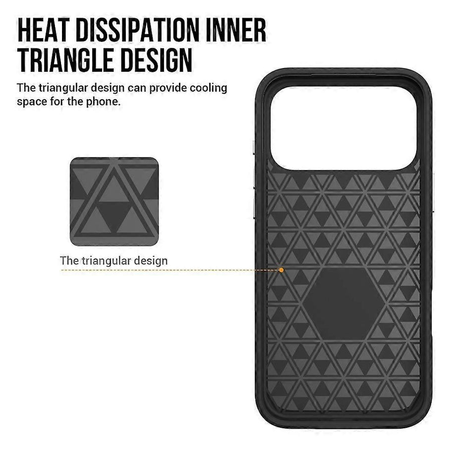 For iPhone 17 Pro Max Case Compatible with MagSafe Protective TPU+PC Phone Cover Red