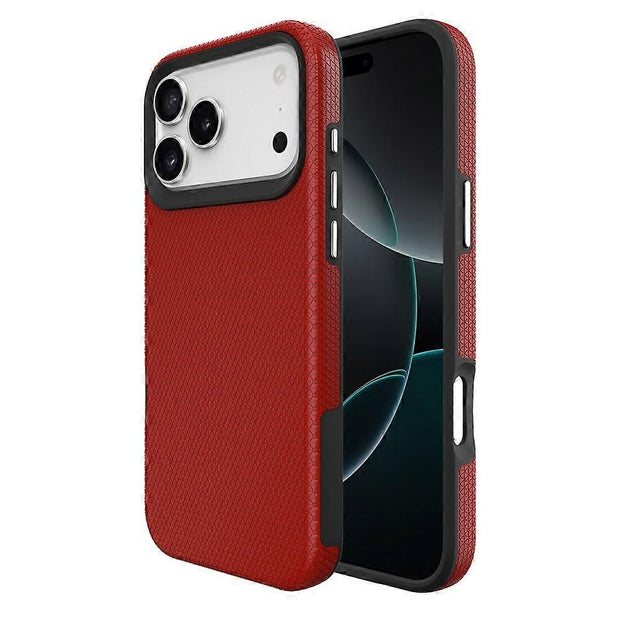 For iPhone 17 Pro Max Case Compatible with MagSafe Protective TPU+PC Phone Cover Red