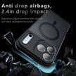 For iPhone 17 Pro Max Case Compatible with MagSafe TPU+PC Matte Phone Cover- Black