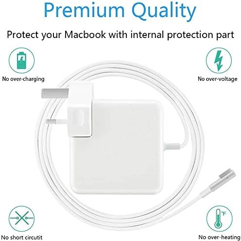 MacBook Pro Charger, 85W Power Adapter Replacement Mac Pro/Air Charger Mags Safe 1 Compatible With Mac book Air Charger 13