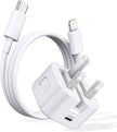 USB-C 20W Power Adapter with 1M Fast Charging Cable – White