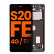 Change Glass Original assembly with Frame for Samsung Galaxy S20 FE 4G/5G LCD Screen Display