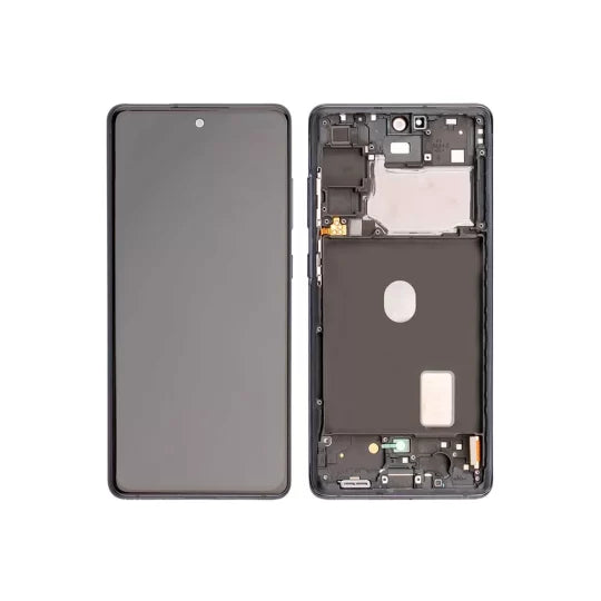 Change Glass Original assembly with Frame for Samsung Galaxy S20 FE 4G/5G LCD Screen Display