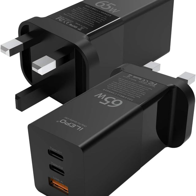 65W USB-C Wall Charger – High-Speed PD Charging for MacBook Pro, Smartphones, and More