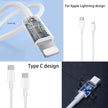 Dadu 50W Super Fast Dual USB-C Charger Plug with Cable – Foldable 2-Port Adapter