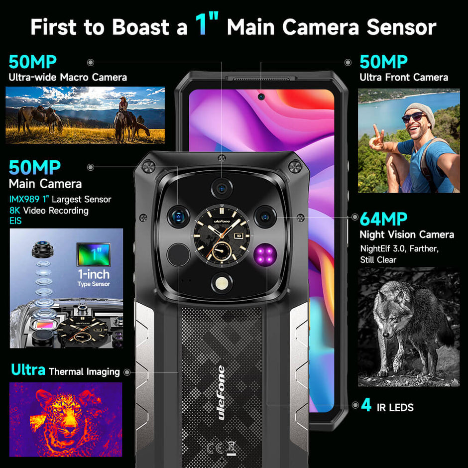 Ulefone Armor 28 Ultra – Rugged 5G Smartphone with 640×512 Thermal Imaging, 120Hz AMOLED & 10600mAh Battery
