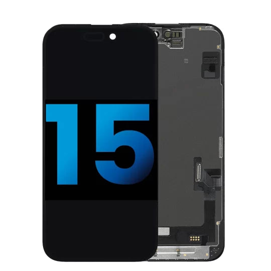 iPhone 15 LCD Screen Replacement Touch Display Digitizer Frame Assembly Wholesale