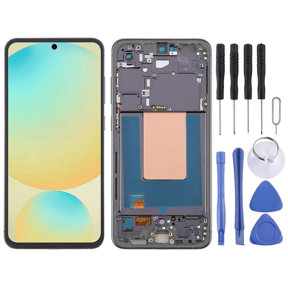 GENUINE SAMSUNG GALAXY S24 FE LCD SCREEN REPLACEMENT DISPLAY TOUCH WITH FULL FRAME
