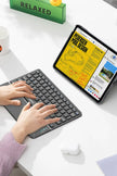 Earldom Wireless Bluetooth Keyboard | 81 Keys Ultra-Thin Rechargeable for Laptop ,Mobile Phones,Tablets