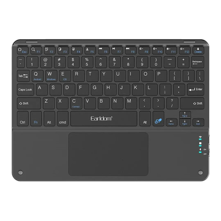 Earldom Wireless Bluetooth Keyboard | 81 Keys Ultra-Thin Rechargeable for Laptop ,Mobile Phones,Tablets