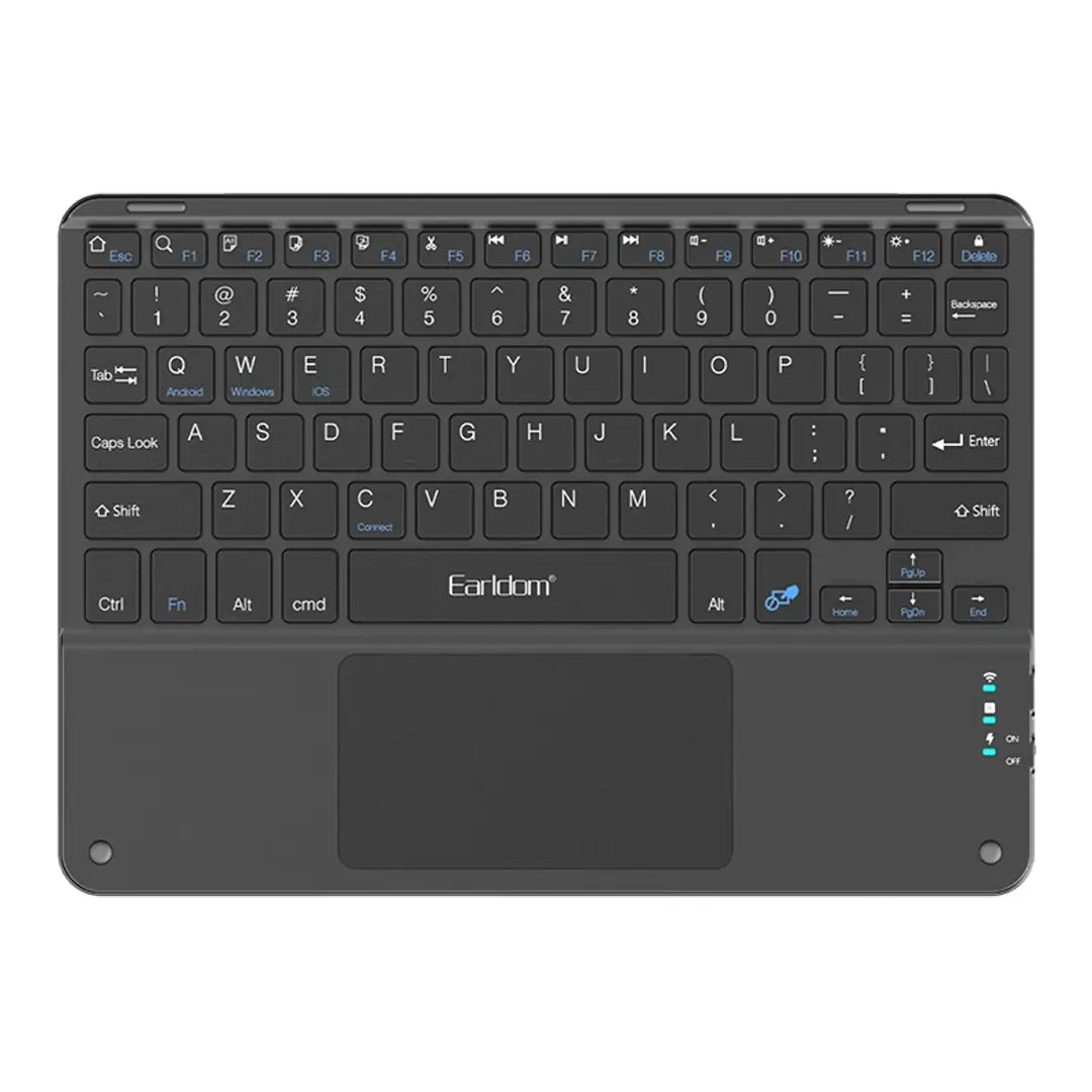 Earldom Wireless Bluetooth Keyboard | 81 Keys Ultra-Thin Rechargeable for Laptop ,Mobile Phones,Tablets