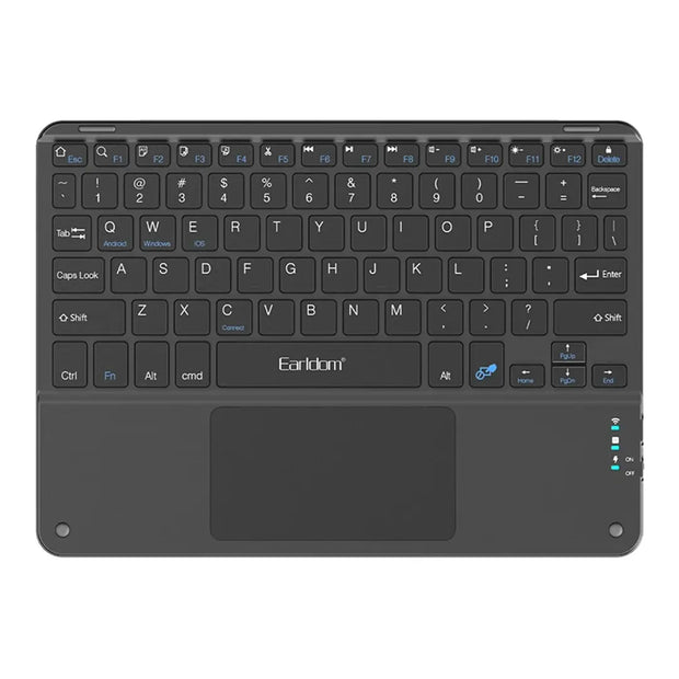Earldom Wireless Bluetooth Keyboard | 81 Keys Ultra-Thin Rechargeable for Laptop ,Mobile Phones,Tablets