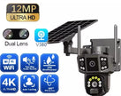 Wireless Outdoor Smart Solar Camera Three lens V380 Bullet Dome linkage camera Wifi 128GB memory PTZ 360