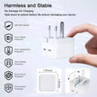 Dadu 50W Super Fast Dual USB-C Charger Plug with Cable – Foldable 2-Port Adapter