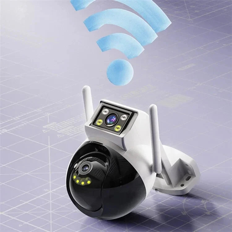 Yesido KM12 4MP Dual Lens Smart Outdoor HD Camera With Night Vision UK Plug