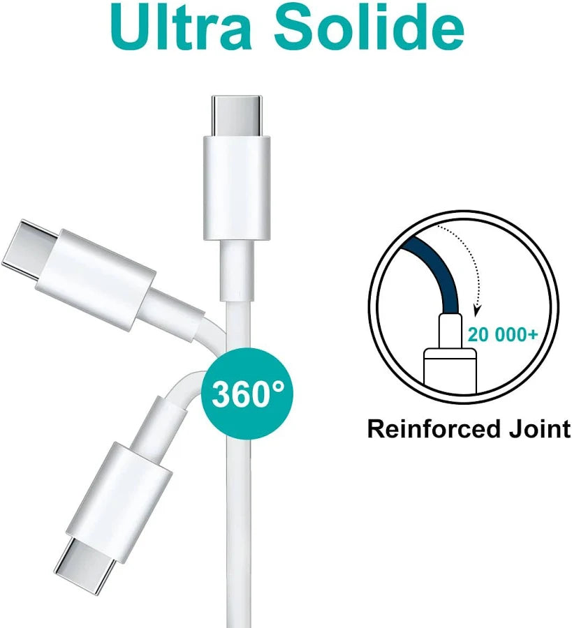 DADU super fast silicone charging cable 65W type C to type C